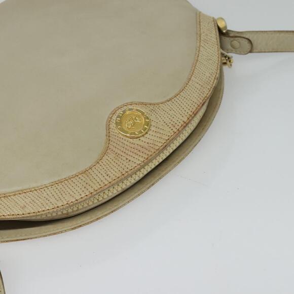CELINE Shoulder Bag Leather Gold Beige - Picture 6 of 13